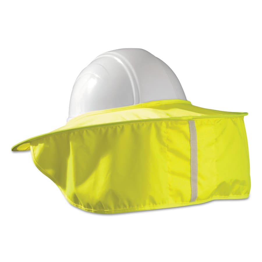 (image for) Occunomix Hard Hat Shades, Cotton/Polyester with Wire Spring, Yellow