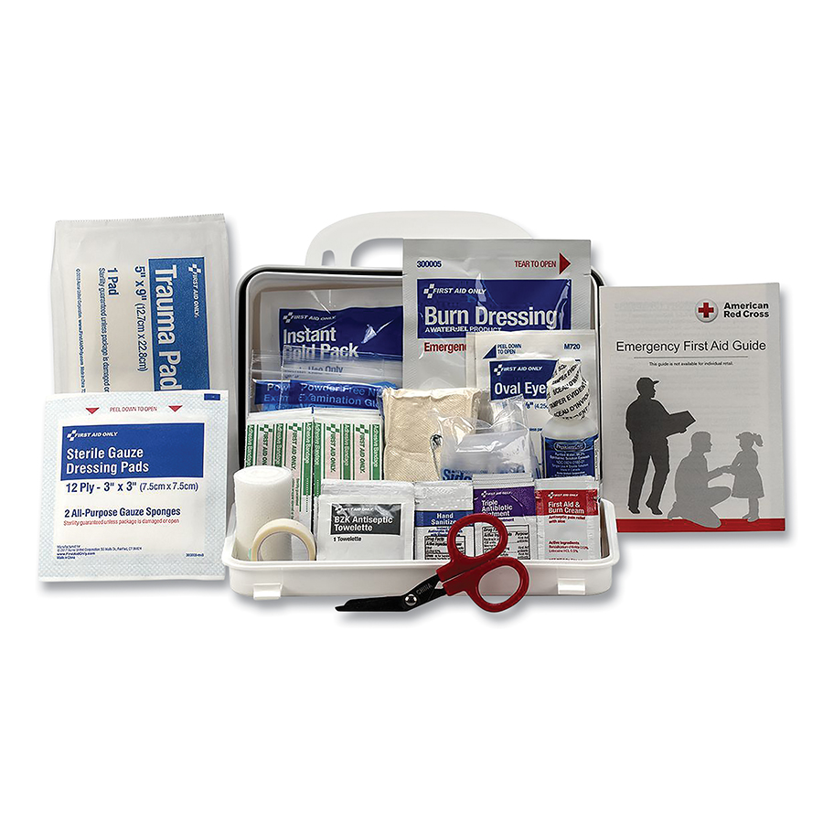 (image for) First Aid Only 10 Person ANSI A First Aid Kit, General Purpose/ Industrial/ Workplace, Portable