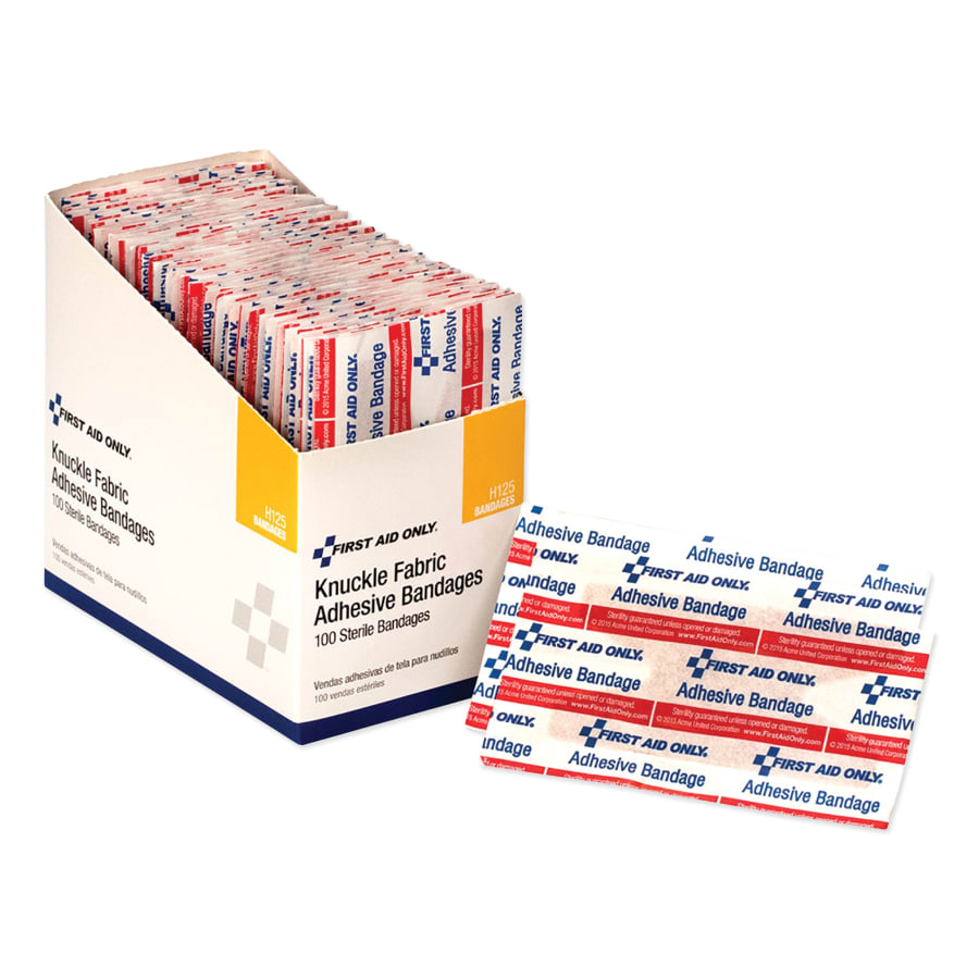 (image for) First Aid Only Fabric Bandage, 2-1/2 in x 4.38 yd, 100/Box
