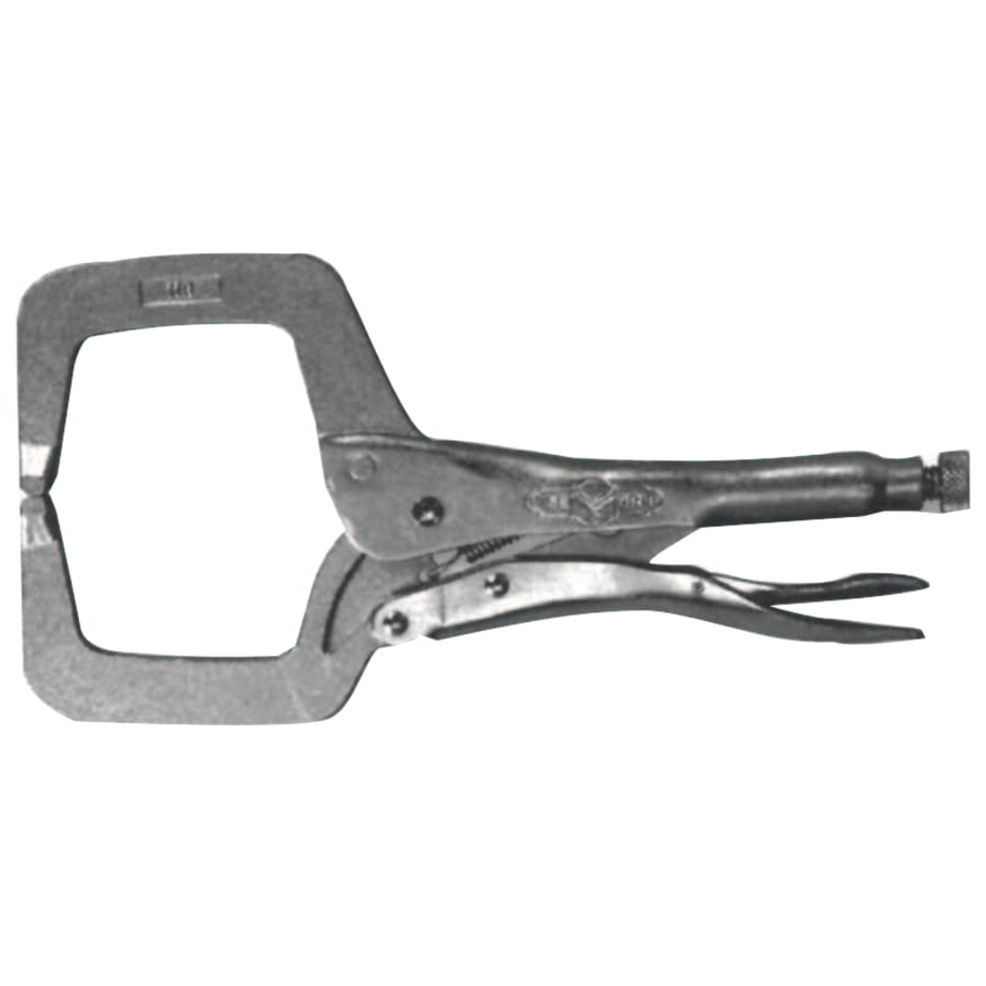 (image for) Irwin VISE-GRIP The Original Locking C-Clamp with Regular Tip, 11 in L, 4 in Max, 2-5/8 in Throat D