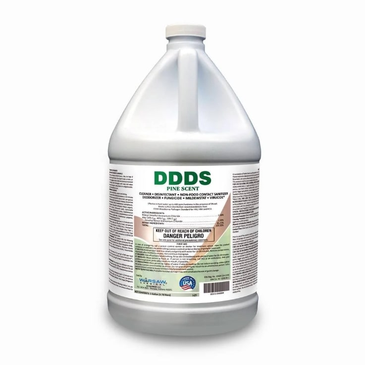 (image for) DDDS One Step Germicidal Disinfectant - Pine Scent, Case of 4 Gallons