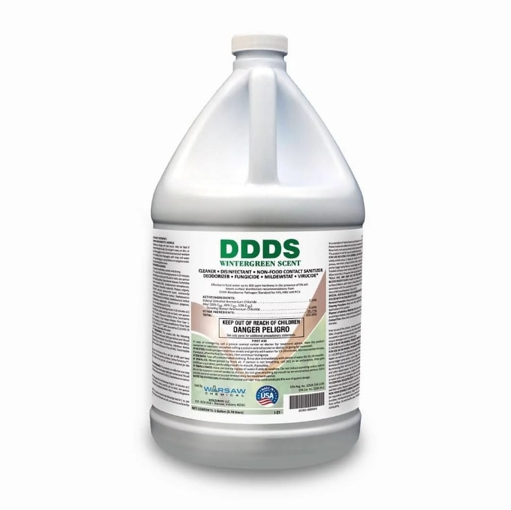 (image for) DDDS One Step Germicidal Disinfectant - Wintergreen Scent, Case of 4 Gallons