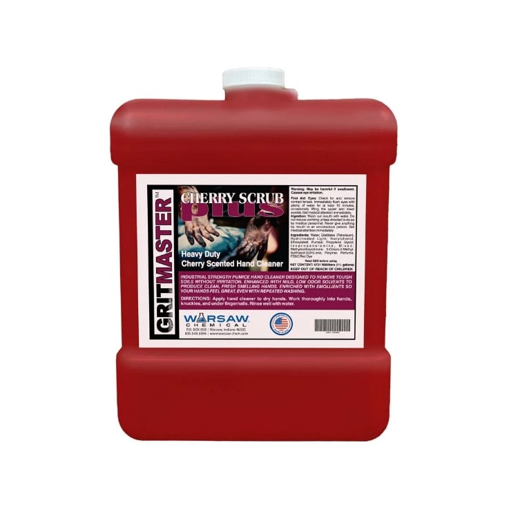 (image for) GritMaster Cherry Scrub Plus Hand Cleaner, Case of 4, 1.25 Gallon