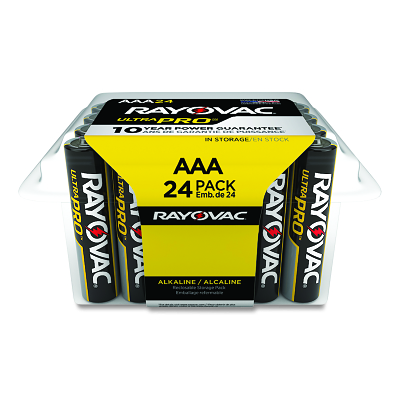 (image for) Rayovac Ultra Pro Alkaline Reclosable Batteries, AAA, 1.5 V, Pack of 24