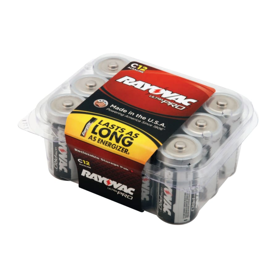 (image for) Rayovac Ultra Pro C Batteries, Alkaline, 1.5 V, Pack of 12