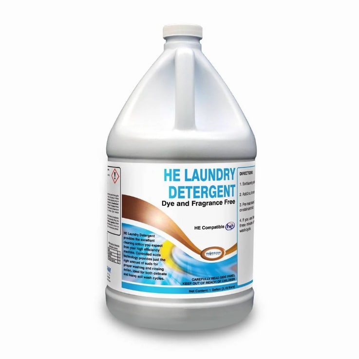 (image for) H.E. Liquid Laundry Detergent Dye & Fragrance Free, Case of 4 Gallons