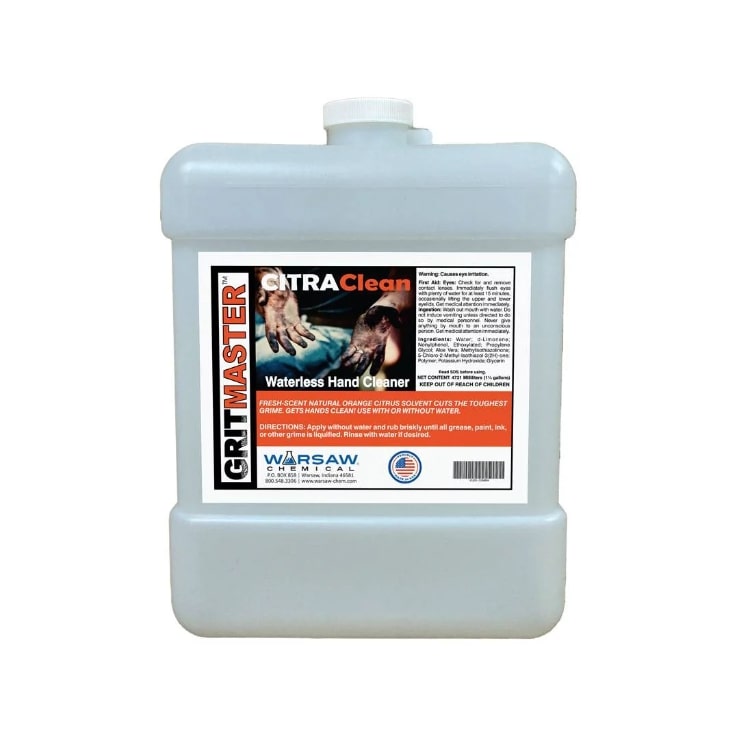 (image for) GritMaster Citra Clean Hand Cleaner, Case of 4, 1.25 Gallon