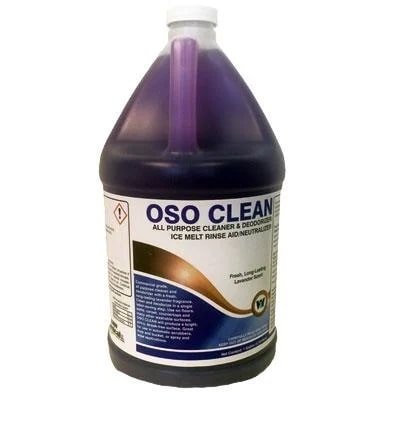(image for) OSO Clean Floor Cleaner & Ice Melt Neutralizer, Case of 4 Gallons