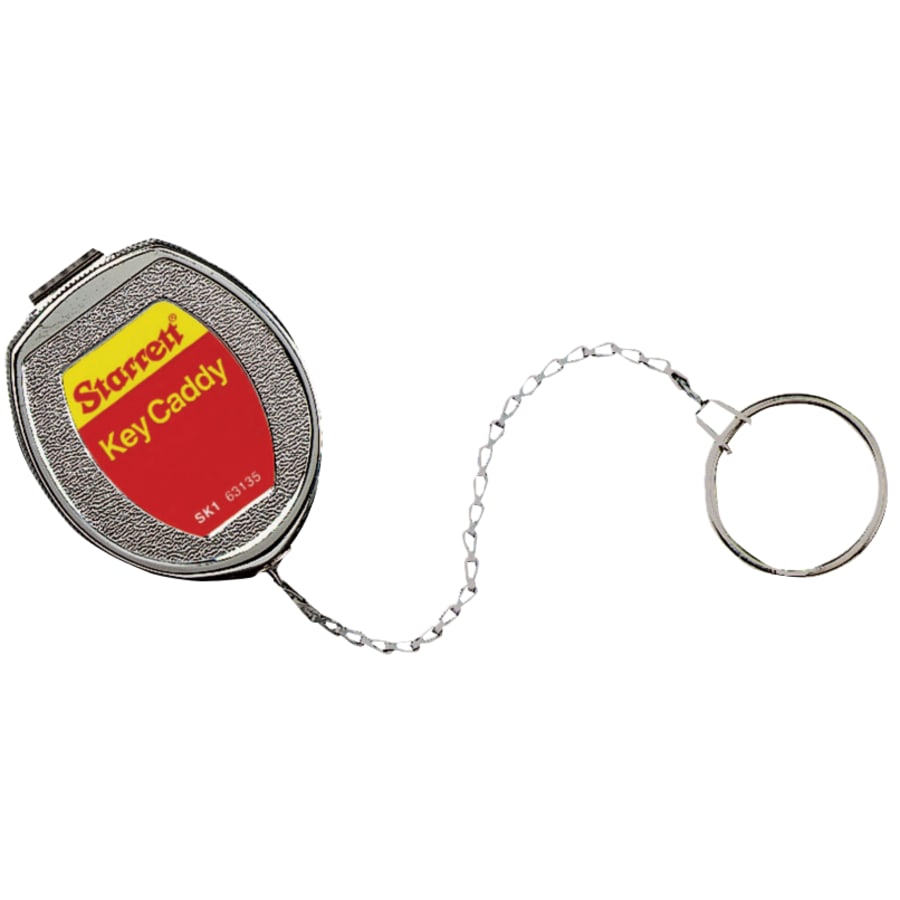 (image for) L.S. Starrett Key Caddy, Silver, Stainless Steel Chain & Key Ring, 21 in, pack of 3