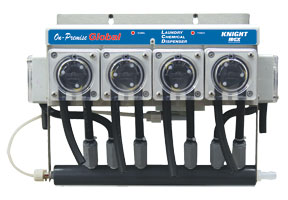 (image for) Knight OP Global 6 Product Liquid Dispenser with OP Global Remote Control and Washer Interface Module, In S.S Case, Without Pump