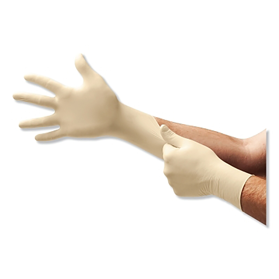 (image for) Microflex Diamond Grip MF-300 Latex Powder-Free Disposable Gloves, X-Large, Pack of 100