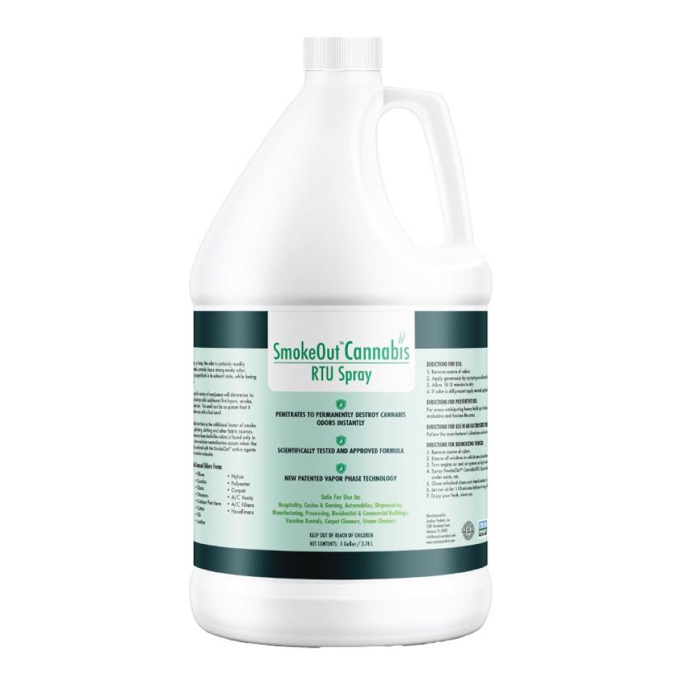 (image for) Smoke Out Cannabis Odor Remover Spray, case of 4 gallons