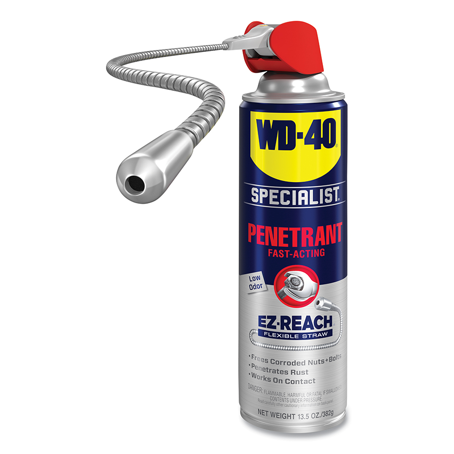 (image for) WD-40 Specialist Fast-Acting Penetrant Spray with Flexible Straw, Net Fill 13.5 oz, Aerosol Can