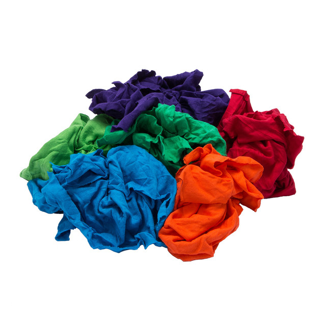(image for) Cotton Woven Low Lint Rags, Colored, 25 lbs bales, pallet of 50