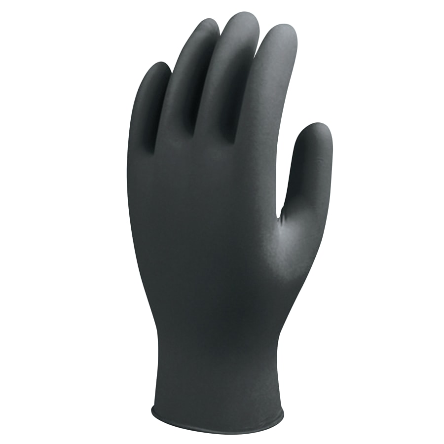 (image for) Showa 7700 Series Nitrile Gloves, 4 mil, Small, Black