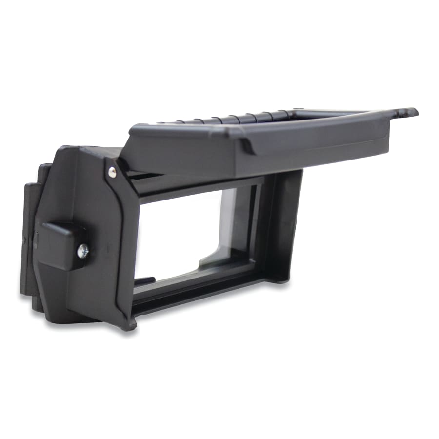 (image for) Sellstrom Welding Helmet Flip Front Adapter, 2 in x 4-1/4 in, Black