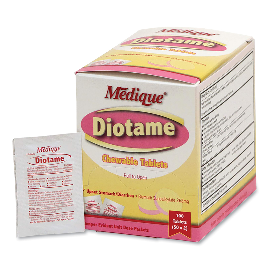 (image for) Medique Diotame Chewable Tablet, For Diarrhea and Constipation