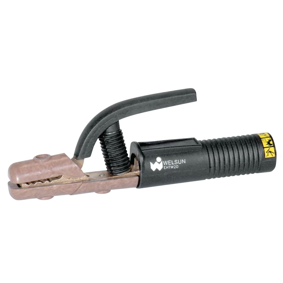 (image for) Best Welds Electrode Holder - High Tong Type, 200 A, Brass, #3 Cable, 3.2 mm Electrode Cap, 8.46 in L, case of 10