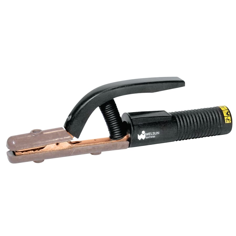 (image for) Best Welds Electrode Holder - High Tong Type, 300 A, Brass, 1/0 Cable, 5 mm Electrode Cap, 10.04 in L