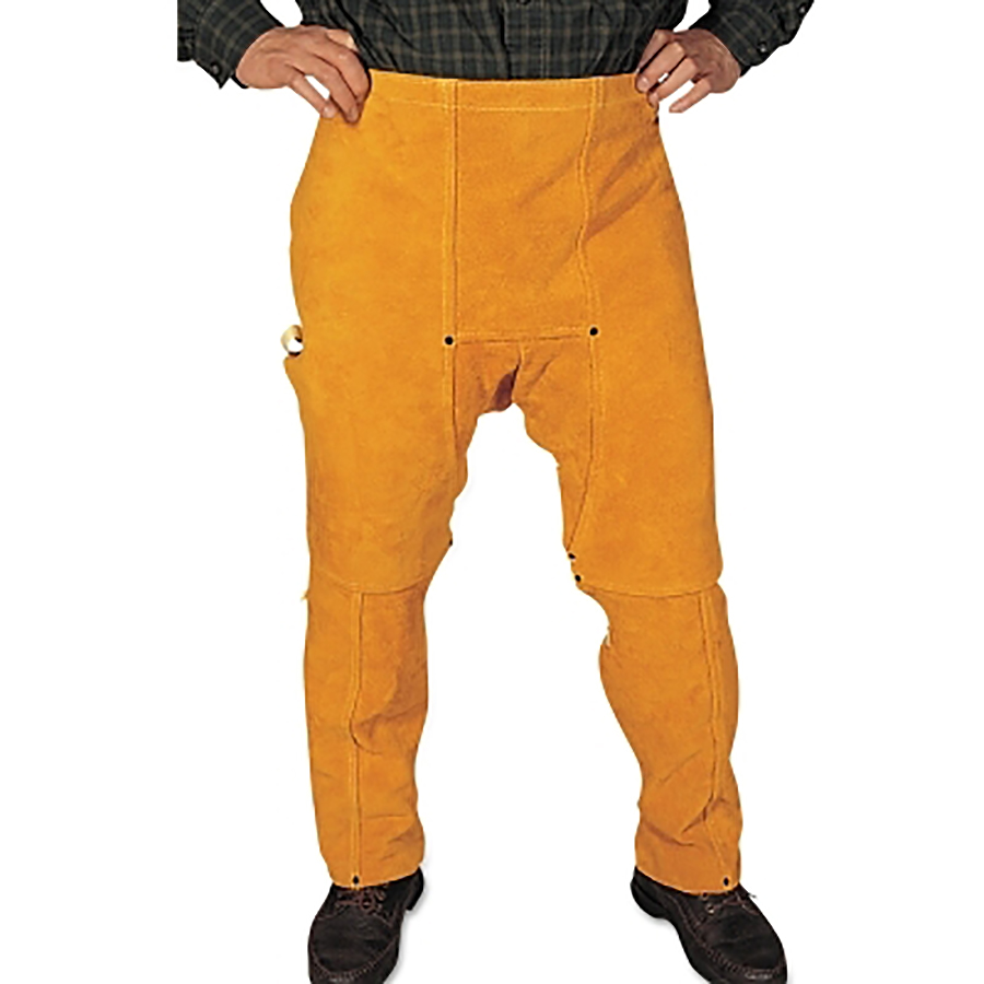 (image for) Best Welds Chap, 40 in L, Leather, Golden Brown