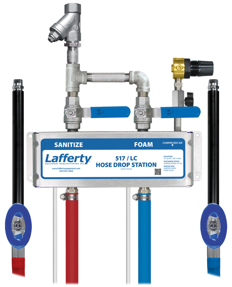 (image for) Lafferty 517 Sanitize / LC Foam Hose Drop Station