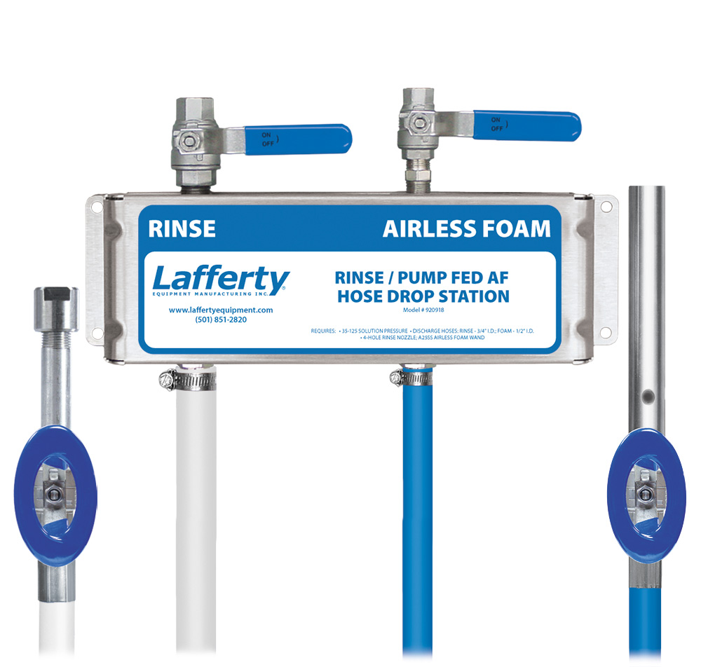 (image for) Lafferty Rinse / Pump Fed Airless Foam Hose Drop Station