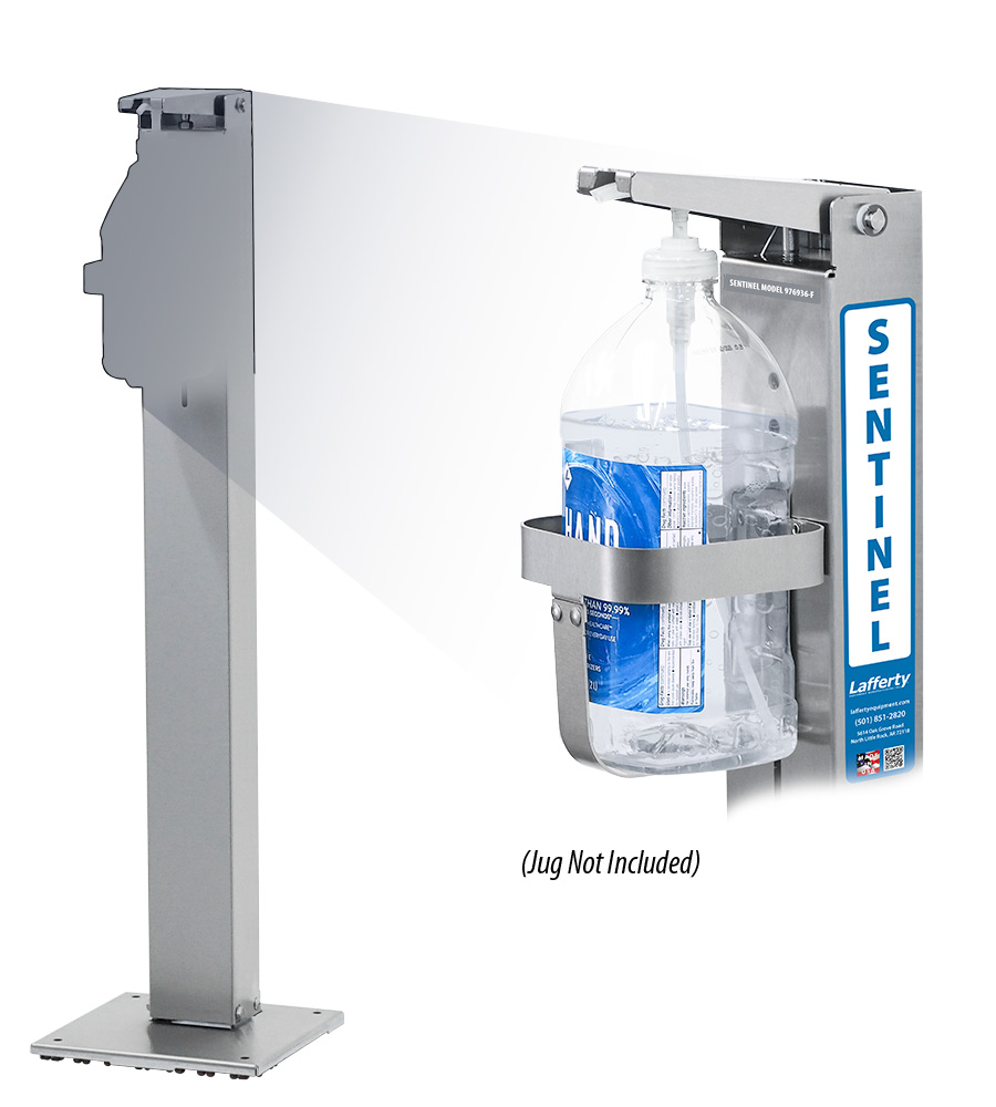 (image for) Lafferty Sentinel 1/2-Gallon Hand Sanitizer Dispenser - Floor Model