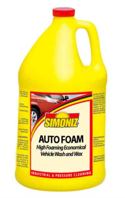 (image for) Simoniz Auto Foam Vehicle Wash, 4 gallon case