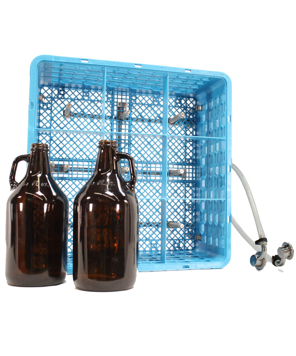 (image for) CMA-01155.00, 9-Compartment Growler Bottle Washer Rack,1 Rack