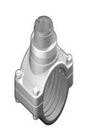 (image for) SEKO Flow Sensor Accessory - Clamp Saddle ISO Series CPVC BODY