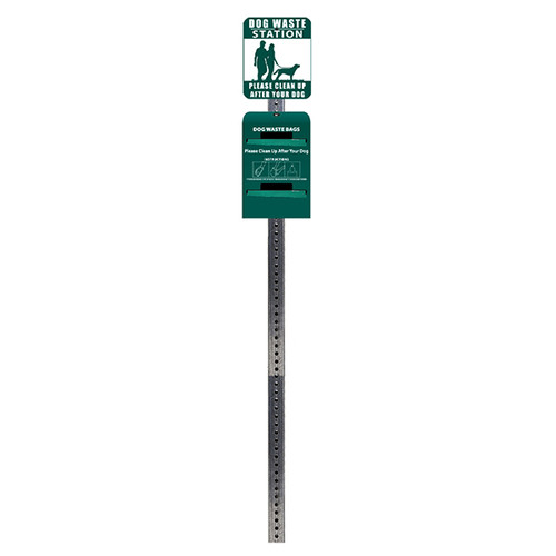 (image for) Mini Dog Waste Station, Tie-Handle Roll Bag, Green