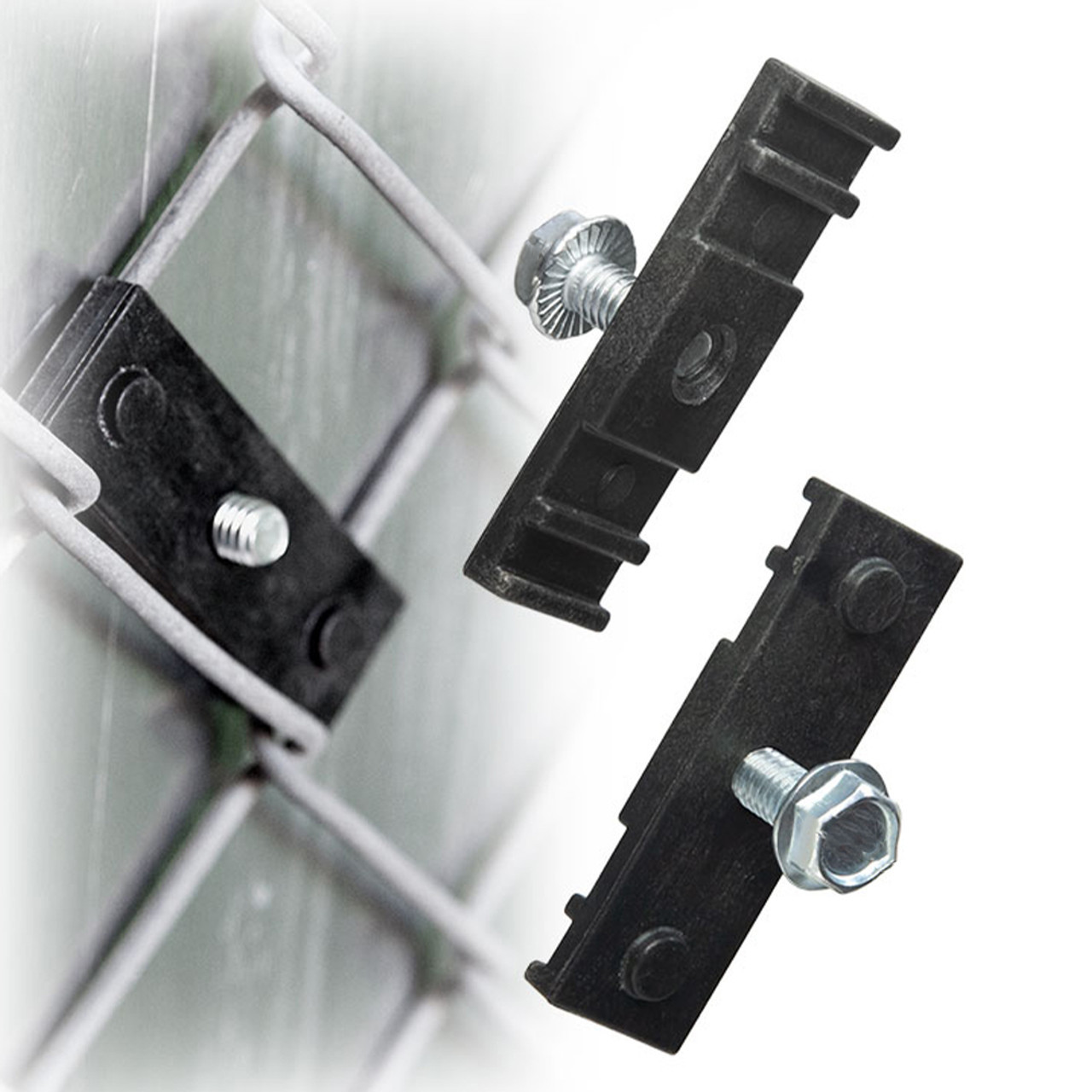 (image for) Bracket Set - Chain Link Fence Mounting For Signs & Dispensers