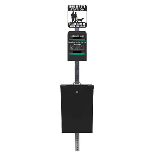 (image for) Ultimate Dog Waste Station, Tie-Handle Roll, Black
