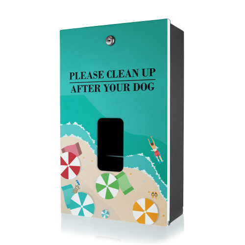 (image for) Beach Time Designer Dog Waste Station, Dispenser Only, MittN Header Bag, Black