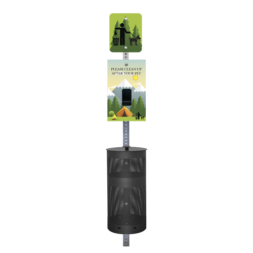 (image for) Camp Designer Dog Waste Full Station, MittN Header Bag, Black