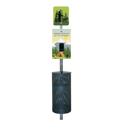 (image for) Camp Designer Dog Waste Full Station, MittN Header Bag, Green