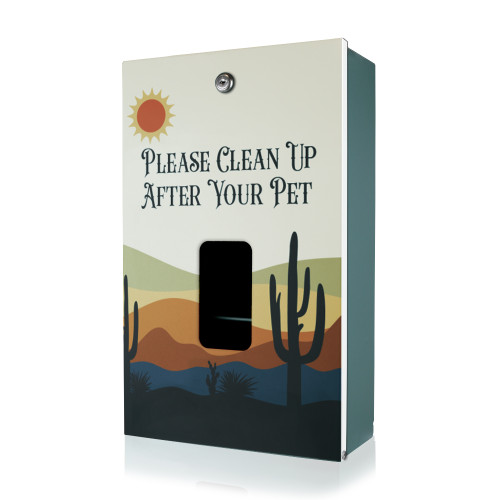 (image for) Desert Landscape Designer Dog Waste Station, Dispenser Only, MittN Header Bag, Green