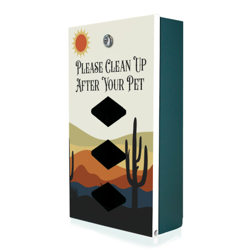 (image for) Desert Landscape Designer Dog Waste Station, Dispenser Only, Roll Bag, Green