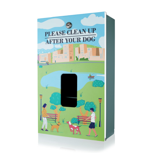 (image for) Dog Park Walk Designer Dog Waste Station, Dispenser Only, MittN Header Bag, Green