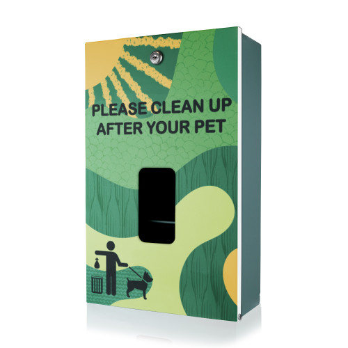 (image for) Green Land Abstract Designer Dog Waste Station, Dispenser Only, MittN Header Bag, Green