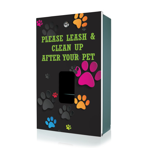 (image for) Colorful Paws Designer Dog Waste Station, Dispenser Only, MittN Header Bag, Green