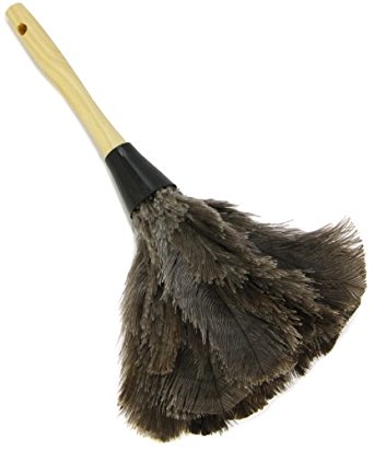 (image for) Ostrich Feather Duster 14" - Wood Handle, case of 12