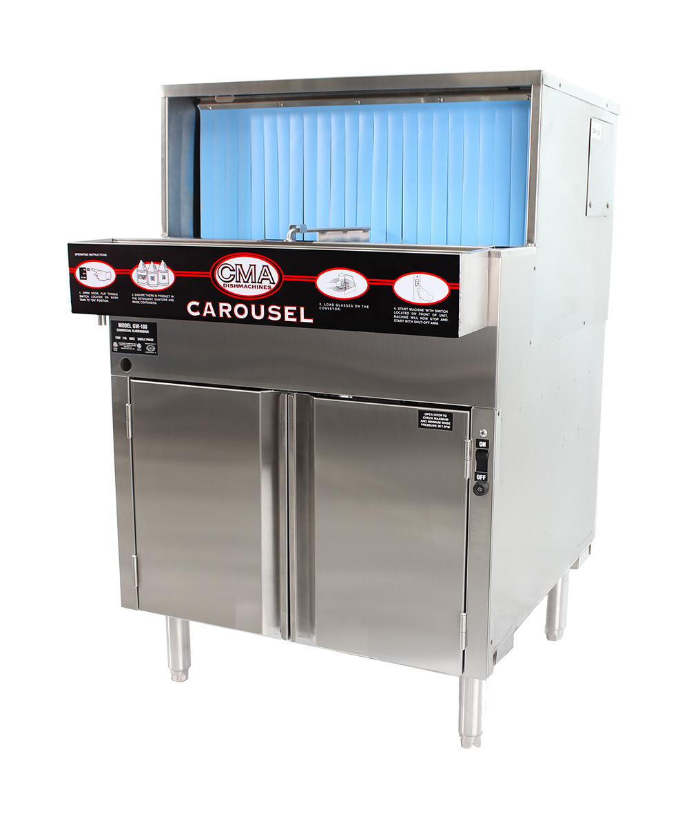 (image for) CMA Model GL-C, Low Temperature Glasswasher w/ScrapTrap, 220V/60Hz/1Ph