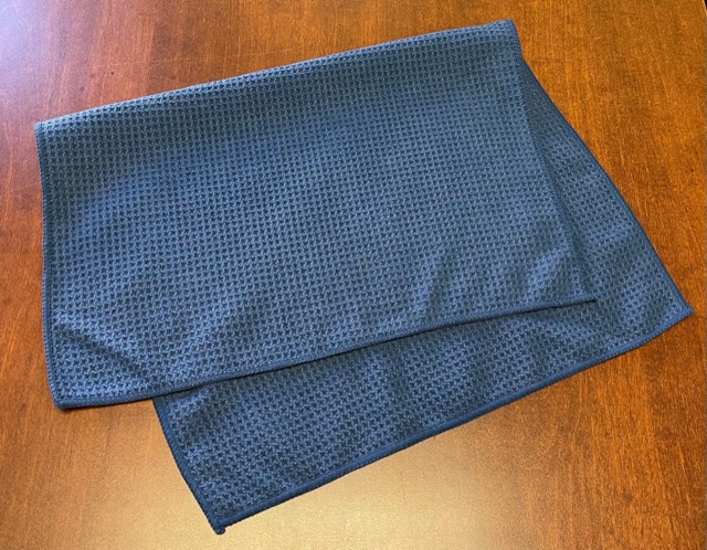 (image for) Dark Blue Microfiber Waffle Weave Towels, 16x24, case of 120