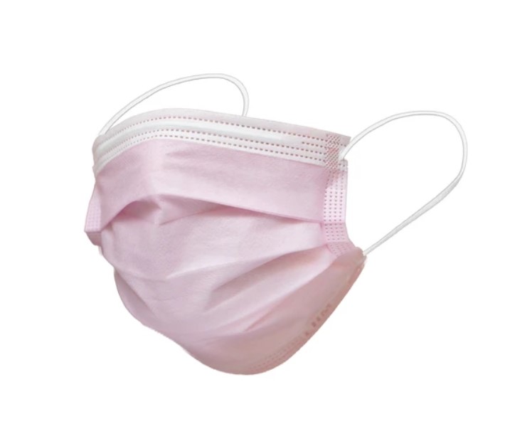 (image for) LHM Procedure Mask (Light Pink), ASTM Level 3, Box of 50