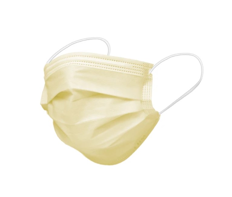 (image for) LHM Procedure Mask (Light Yellow), ASTM Level 3, Box of 50