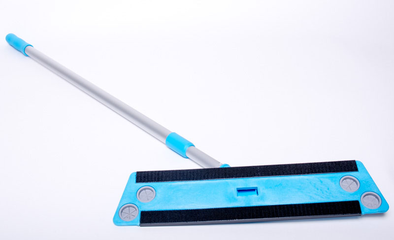 (image for) 2 pcs Aqua Blue Plastic Microfiber Frame and Pole Set, case of 20