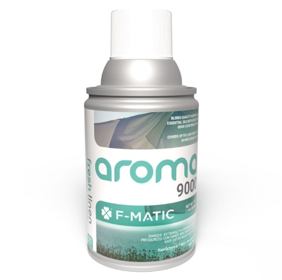 (image for) F-Matic 9000 Linen Fresh - Metered Dry Spray Refill, case of 12