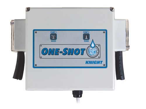 (image for) Knight One-Shot Global, 2 Product Liquid Dispenser with Remote Activator, 6 ft Cord, Plug Adapter Kit