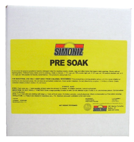 (image for) Simoniz Pre Soak, Powdered Concrete Cleaner, 420 lb 